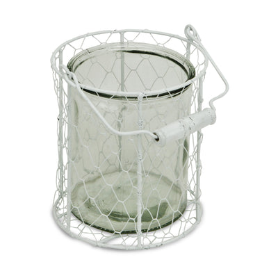 15S001WXL - Belen Jar & Wire Basket - X-Lg