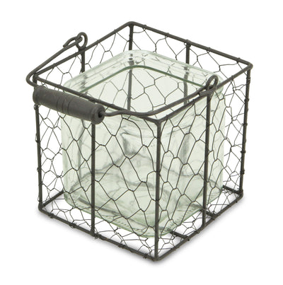 15S002BRL - Teska Jar & Wire Basket - Lg
