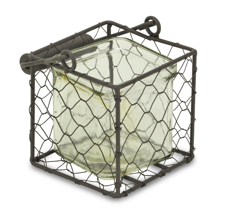15S002BRS - Teska Jar & Wire Basket - Sm