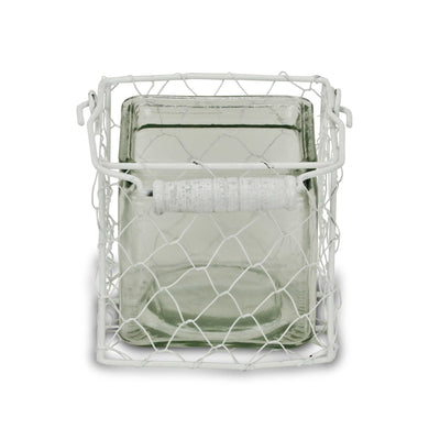 15S002WM<p>Belen Jar & Wire Basket - Md</p>