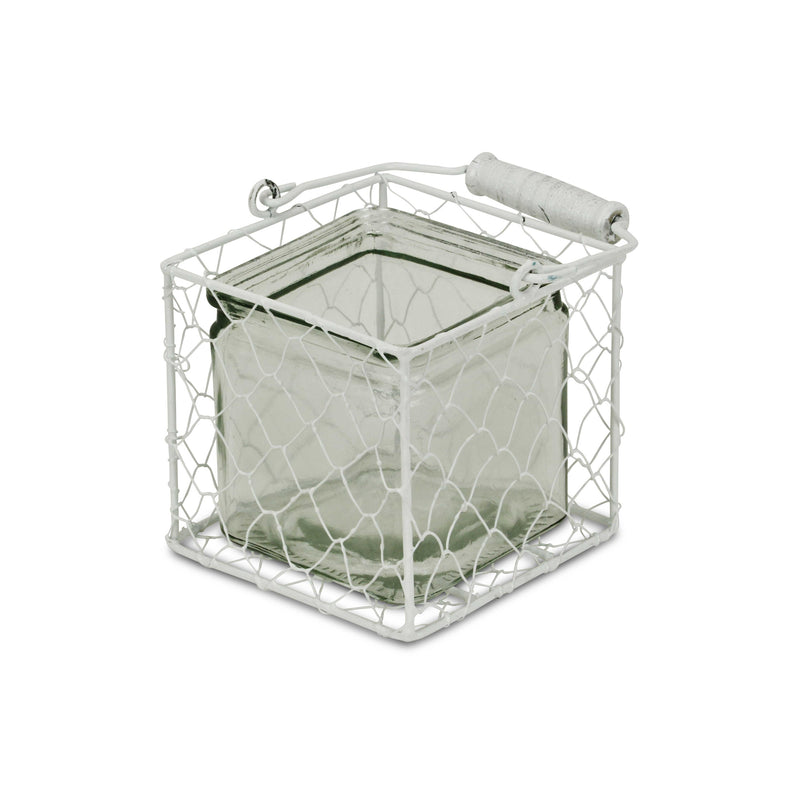 15S002WM<p>Belen Jar & Wire Basket - Md</p>