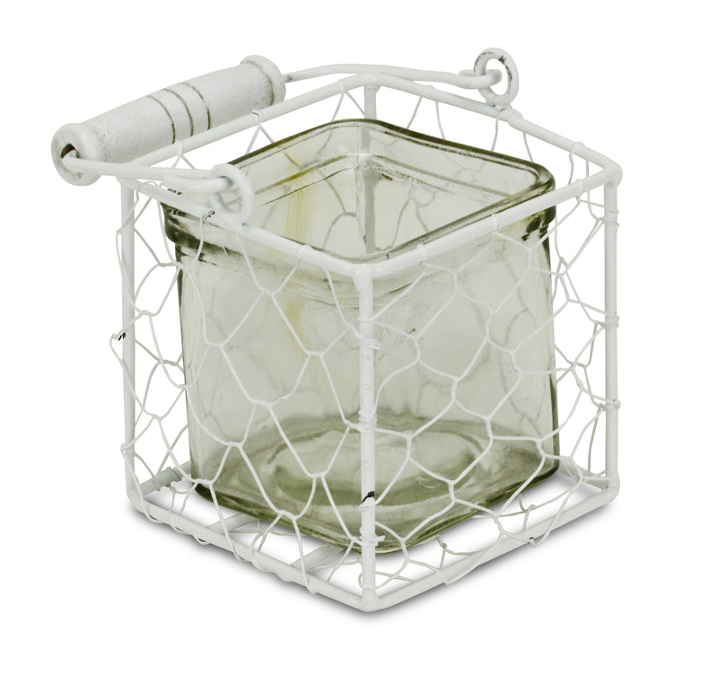 15S002WS<p>Belen Jar & Wire Basket - Sm</p>