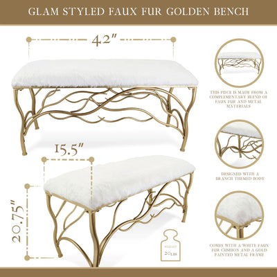 4586<p>Verdant Gold Bench</p>