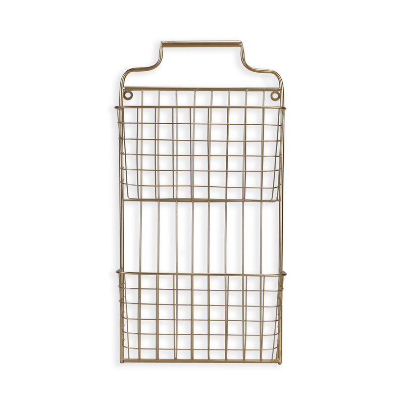 4605<p>Linnet Gold Wall Basket</p>