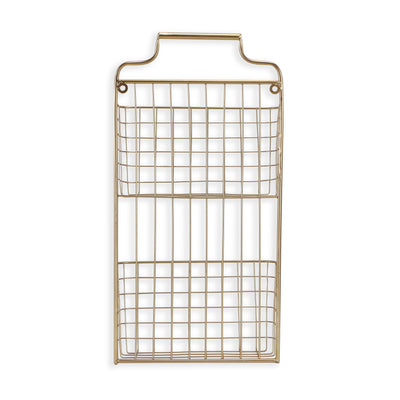 4605<p>Linnet Gold Wall Basket</p>