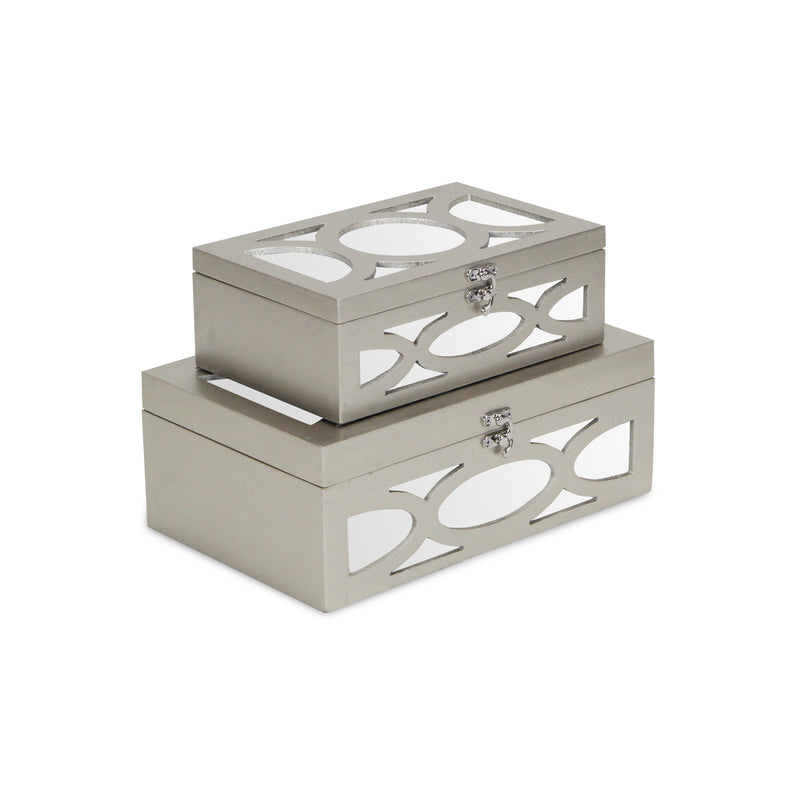4668-2CHG<p>Harlane Mirrored Champagne Boxes</p>