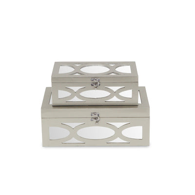 4668-2CHG<p>Harlane Mirrored Champagne Boxes</p>