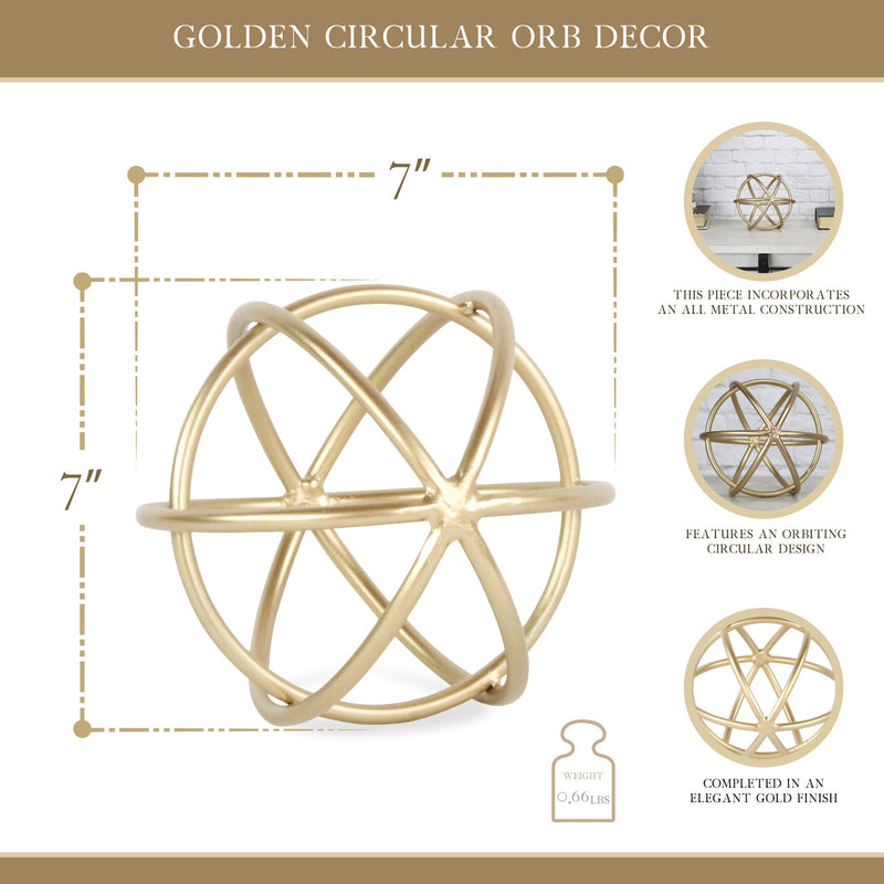 4720S - Thayer Gold Orb Décor - Small