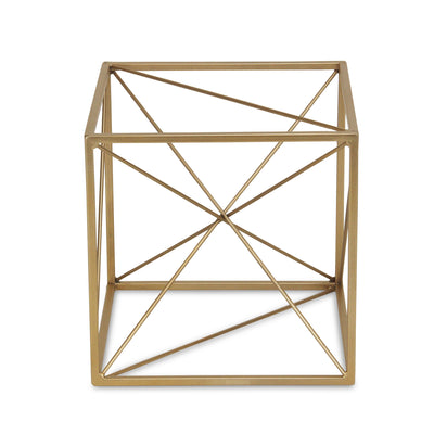 4738L - Emel Gold Cube Decor