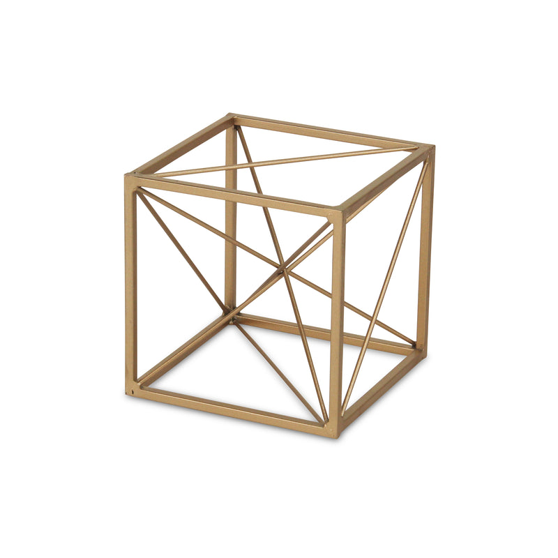 4738S - Emel Gold Cube Decor