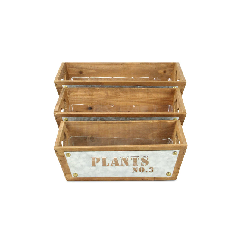4812-3 - Persim Tapered Wood Crates