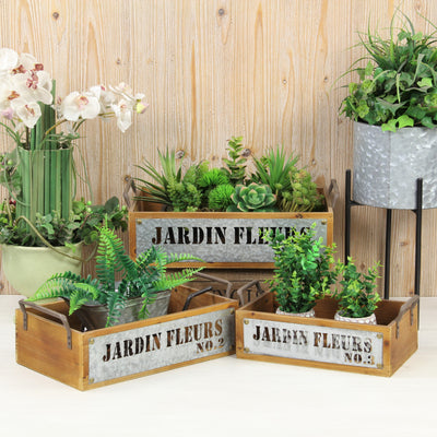 4813-3R - Quillen Jardin Fleurs Crates