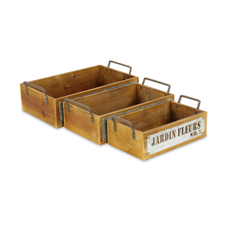 4813-3R - Quillen Jardin Fleurs Crates