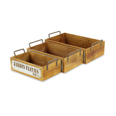 4813-3R<p>Quillen Jardin Fleurs Crates</p>