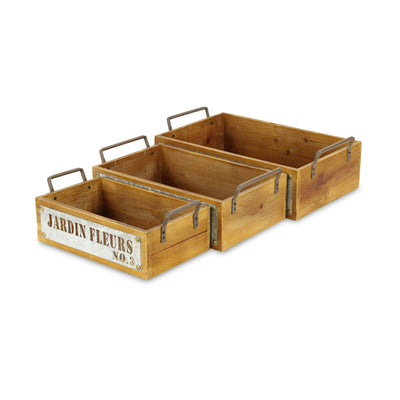 4813-3R - Quillen Jardin Fleurs Crates