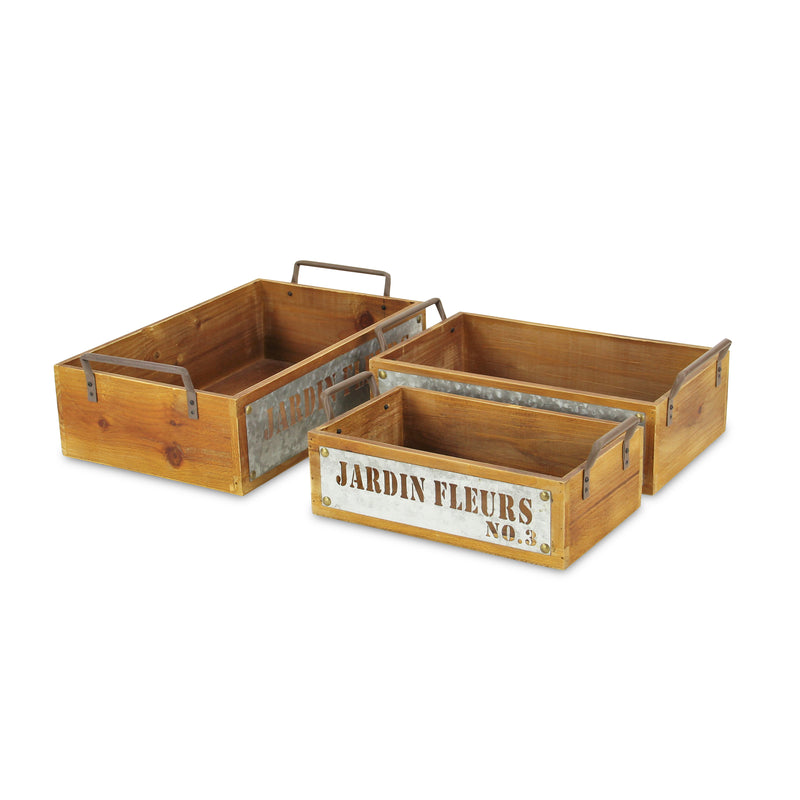 4813-3R - Quillen Jardin Fleurs Crates