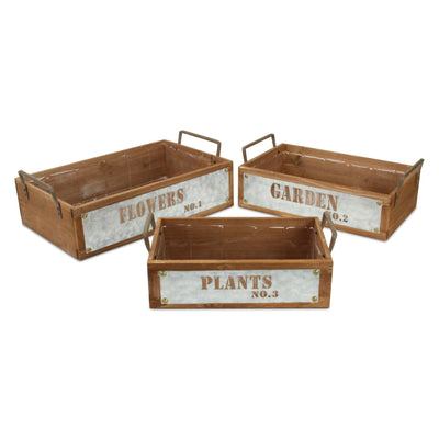 4813-3 - Quillen Garden Wood Crates