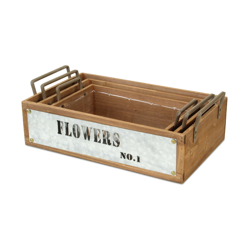 4813-3 - Quillen Garden Wood Crates