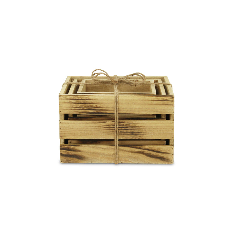4831A-3 - Rustic Farmstead Wood Crates