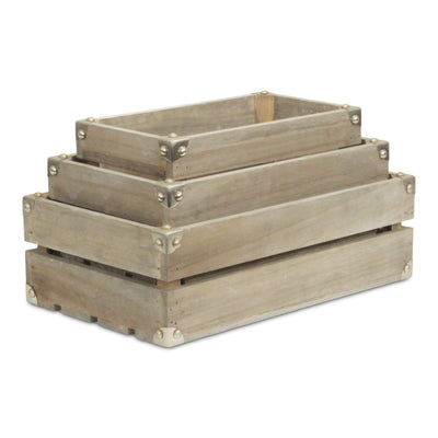 4832-3E - Rustic Farmstead Rectangular Crates