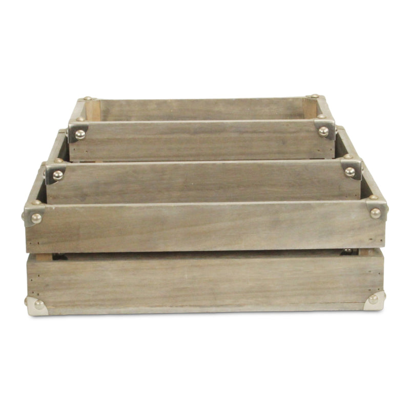 4832-3E - Rustic Farmstead Rectangular Crates