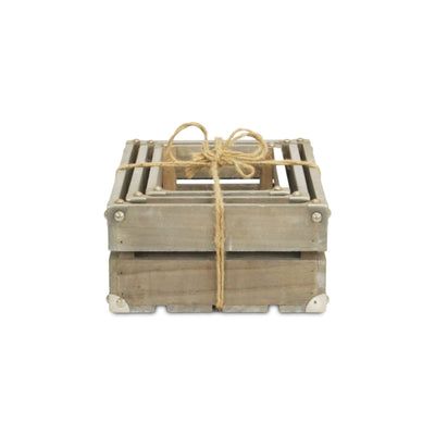 4832-3E - Rustic Farmstead Rectangular Crates