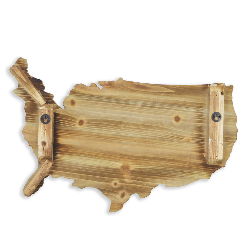 4835 - Tellur 23.5" Wood USA Map
