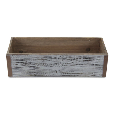 4911-14GW - Fiorel Rectangular Wood Planter