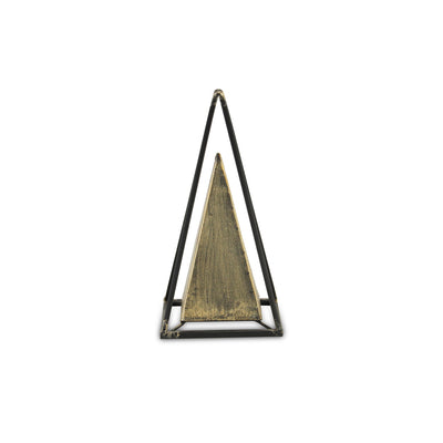 4919 - Isaben Metal Pyramid Decor