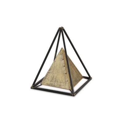 4920 - Isaben Metal Pyramid Decor