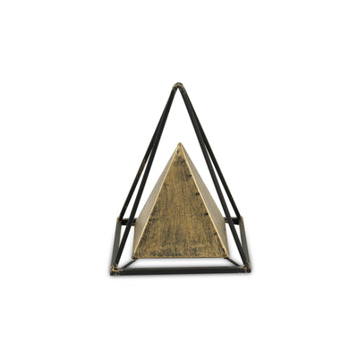 4920 - Isaben Metal Pyramid Decor