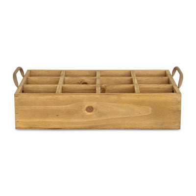 4938BR - Obero Rectangular Wood Caddy
