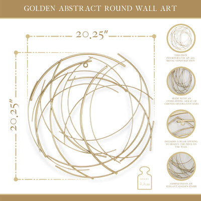 5052 - Denine Round Wall Art