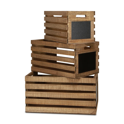 5061-3 - Maelis Wood Crates Set