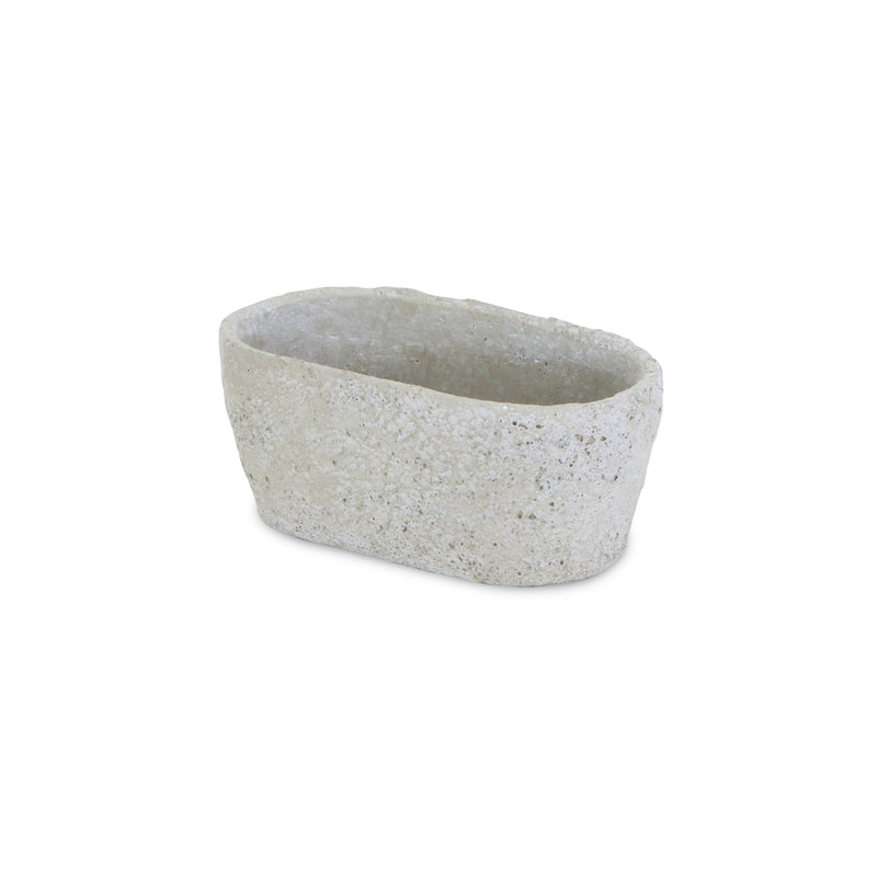 5094 - Fern Oval Cement Pot