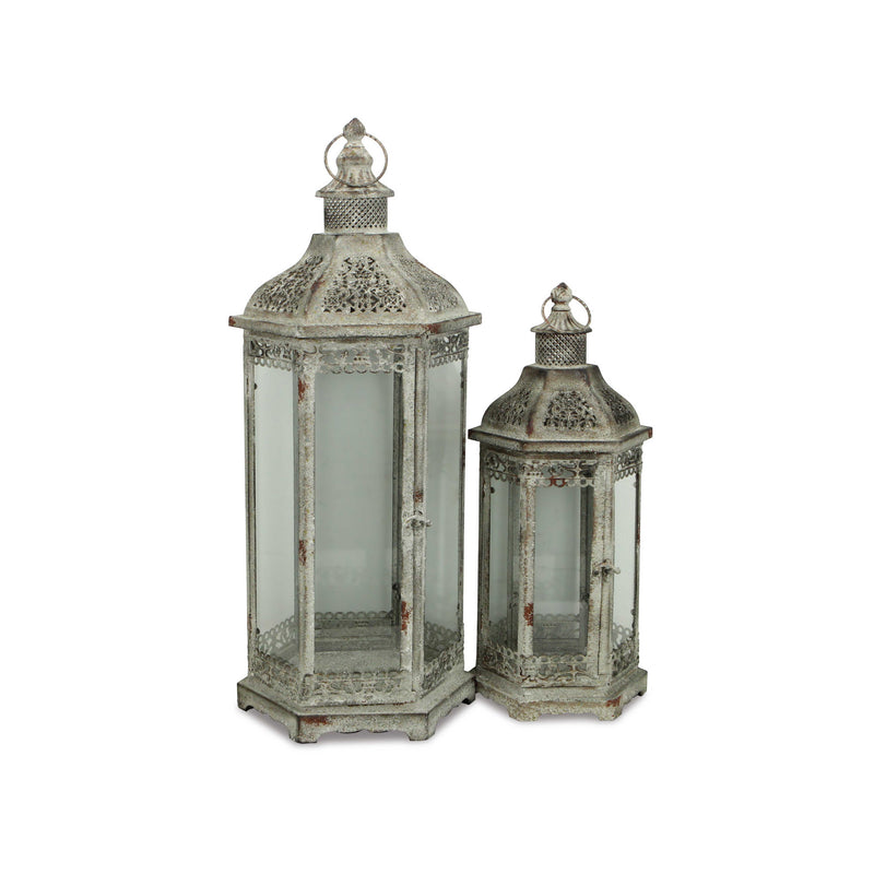 5232-2BR - Jasper Hexagon Lanterns