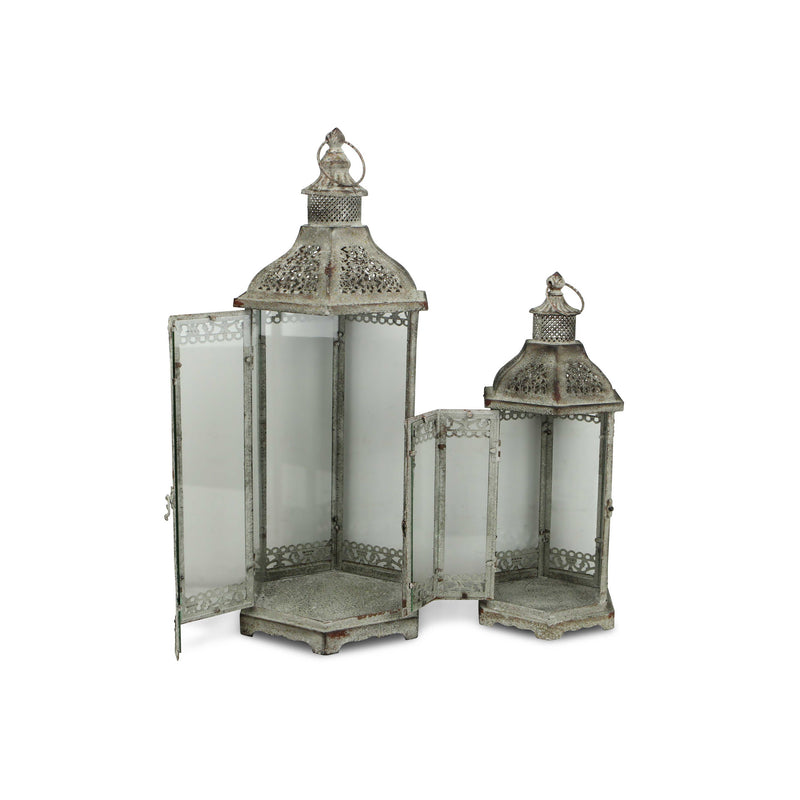 5232-2BR - Jasper Hexagon Lanterns