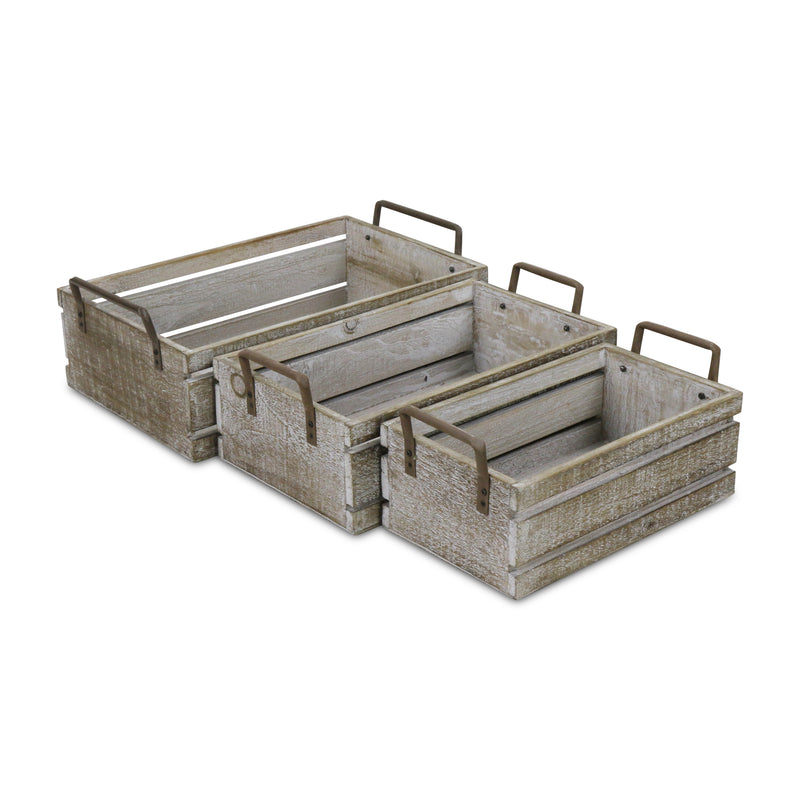 5275-3LG - Selma Crates with Handles