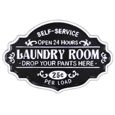 5321BK - Dafina Enamel Laundry Sign