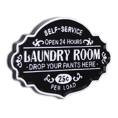 5321BK - Dafina Enamel Laundry Sign