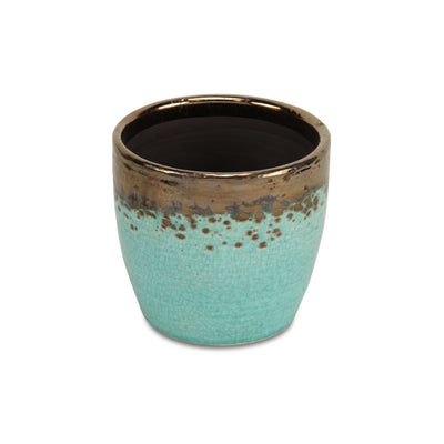 5330BL - Junius Electroplate Ceramic Pot