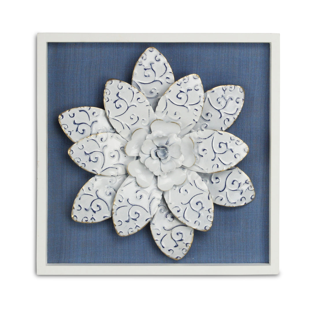 5349 - VIta Framed Metal Flower