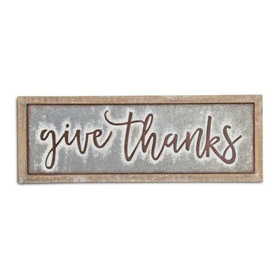 5351 - Kiflom "Give Thanks" Sign