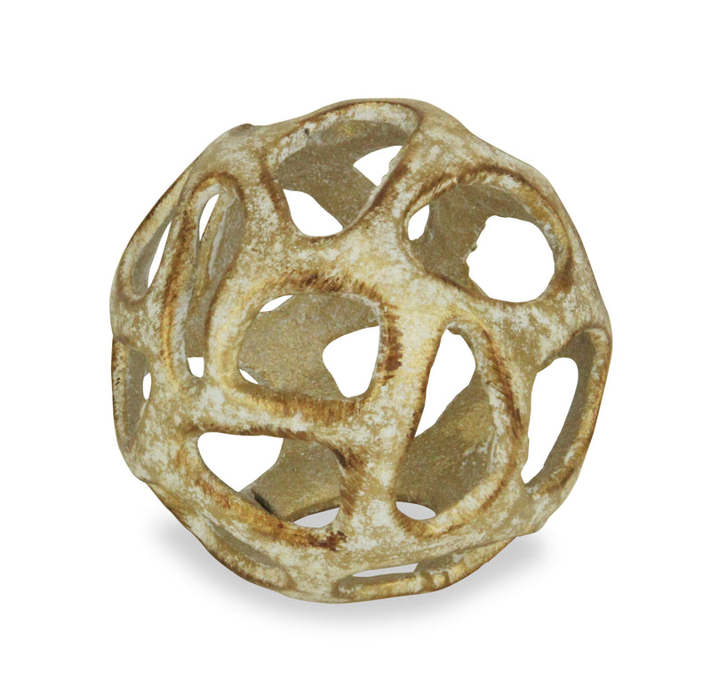 5359S-GD - Oleta Cast Iron Orb - Gold