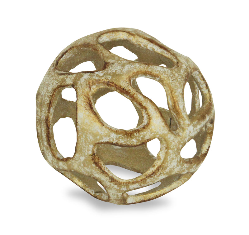 5359S-GD - Oleta Cast Iron Orb - Gold