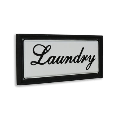 5489BK - Colista Laundry Wall Sign
