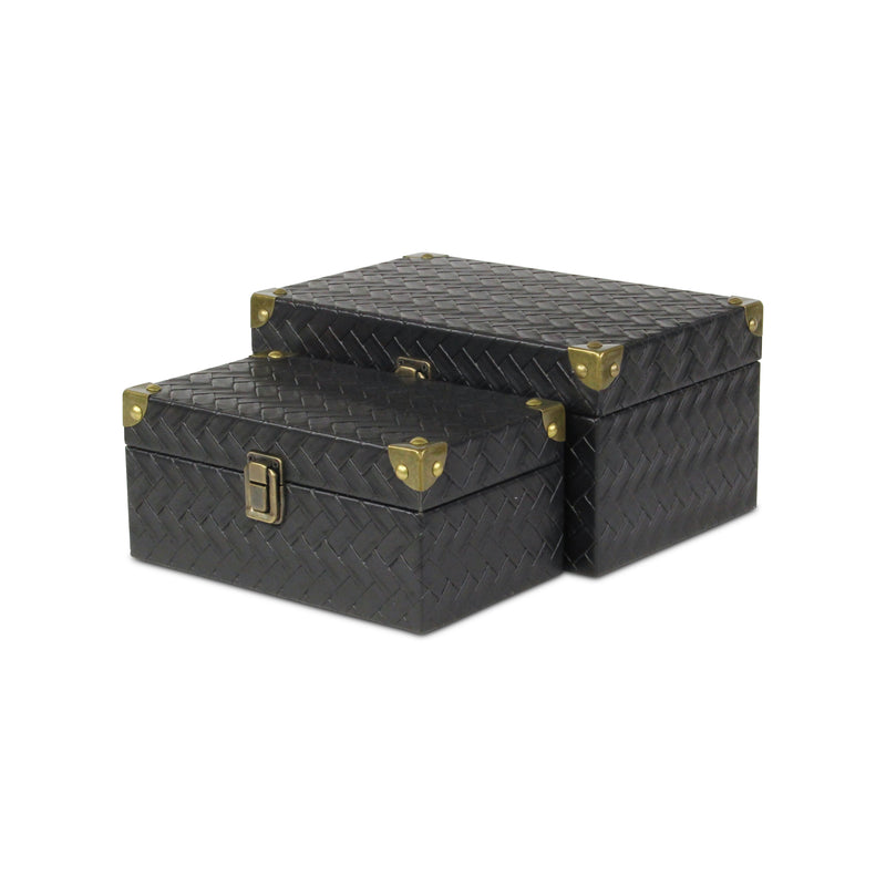 5540-2BK - Estina Black Wood Boxes