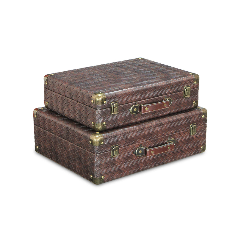 5542-2 - Estina Suitcase Wood Boxes