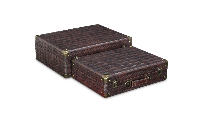 5542-2 - Estina Suitcase Wood Boxes