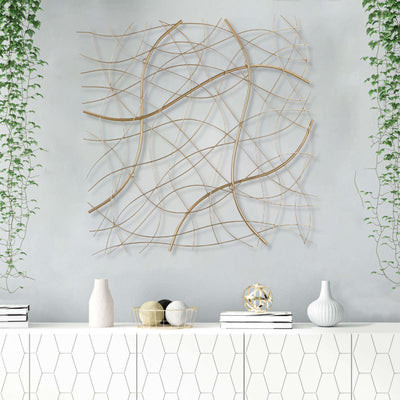 5618GD - Rivette Gold Abstract Decor
